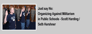 Just say No: Organizing Against Militarism in Public Schools