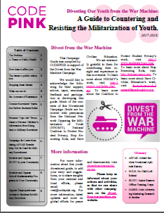Divesting Our Youth from the War Machine: A Guide to Countering and Resisting the Militarization of Youth 2017-2018