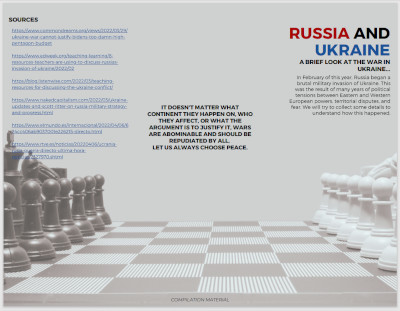 Understanding the Russia and Ukraine War Learning Resource